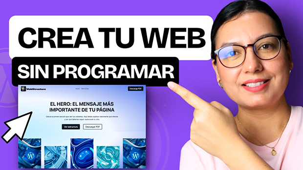 como crear una web sin programar en wordpress